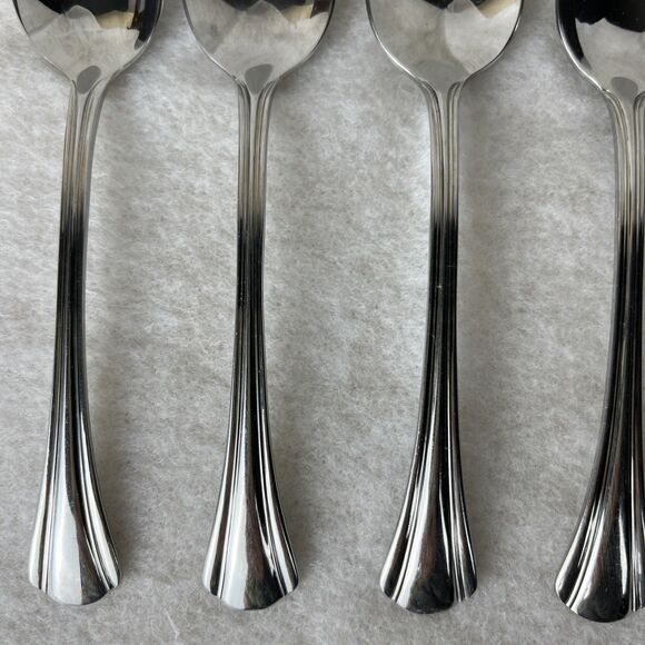 Lot Of 6 Pfaltzgraff MARGATE Teaspoons 5 7/8”Stainless Flatware - Picture 3 of 5